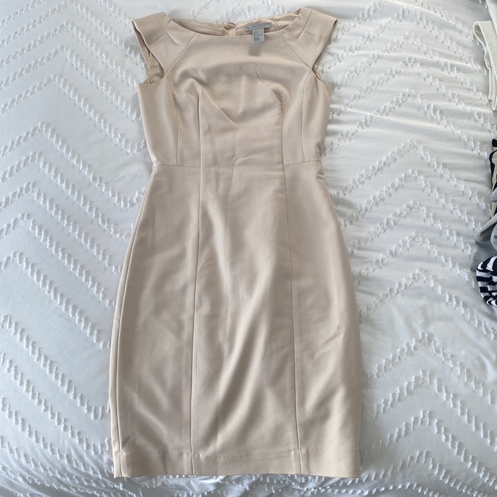 H&M Cream Sheath Dress